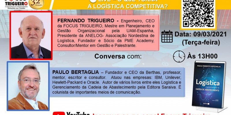 LIVE - O QUE TORNA A LOGÍSTICA COMPETITIVA? - 09/03/2021