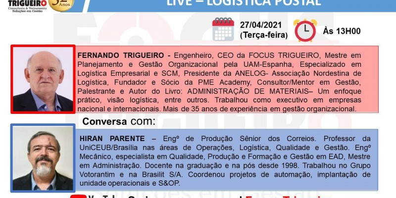 LIVE- LOGÍSTICA POSTAL(27/04/2021)
