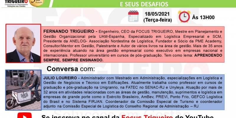 LIVE - A CADEIA DE SUPRIMENTOS DO FUTURO E SEUS DESAFIOS