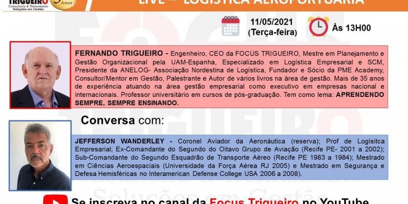 LIVE - LOGÍSTICA AEROPORTUÁRIA (11/05/2021)