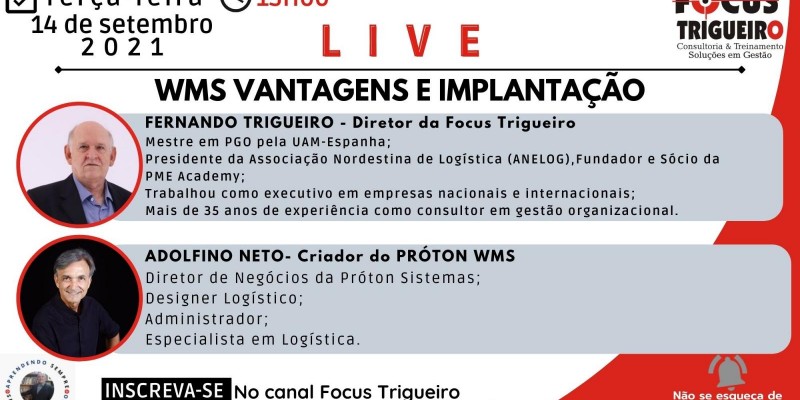 LIVE - WMS VANTAGENS E IMPLANTAÇÃO (14/09/2021)
