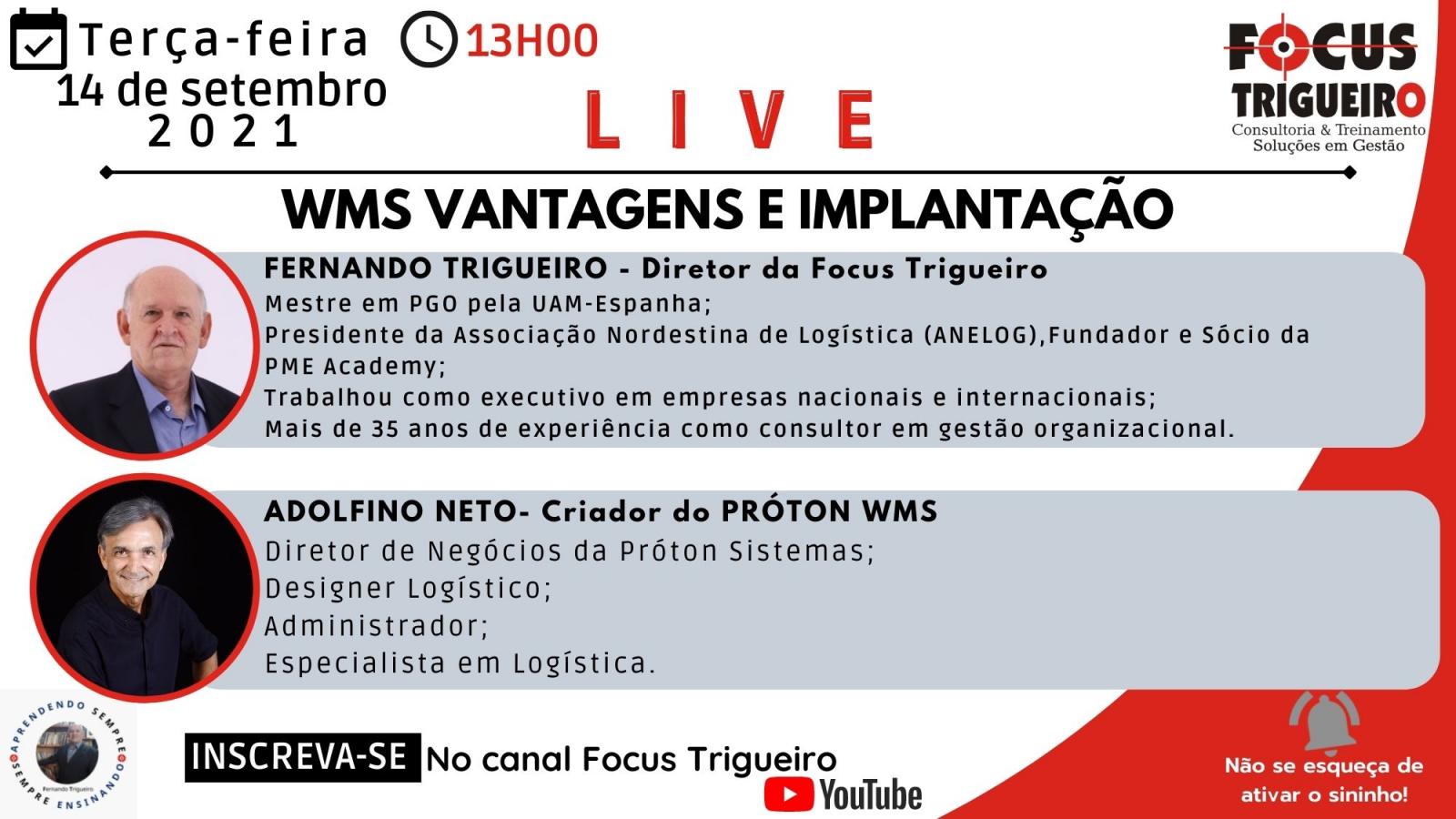 LIVE - WMS VANTAGENS E IMPLANTAÇÃO (14/09/2021)